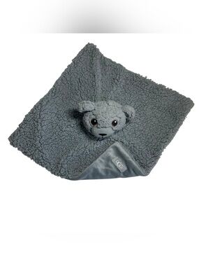 UGG Teddy Bear Classic Sherpa Lovey 13” Security Blanket Seal Gray.